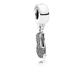 Disney, Jasmine's Sparkling Slipper Dangle Charm - PANDORA