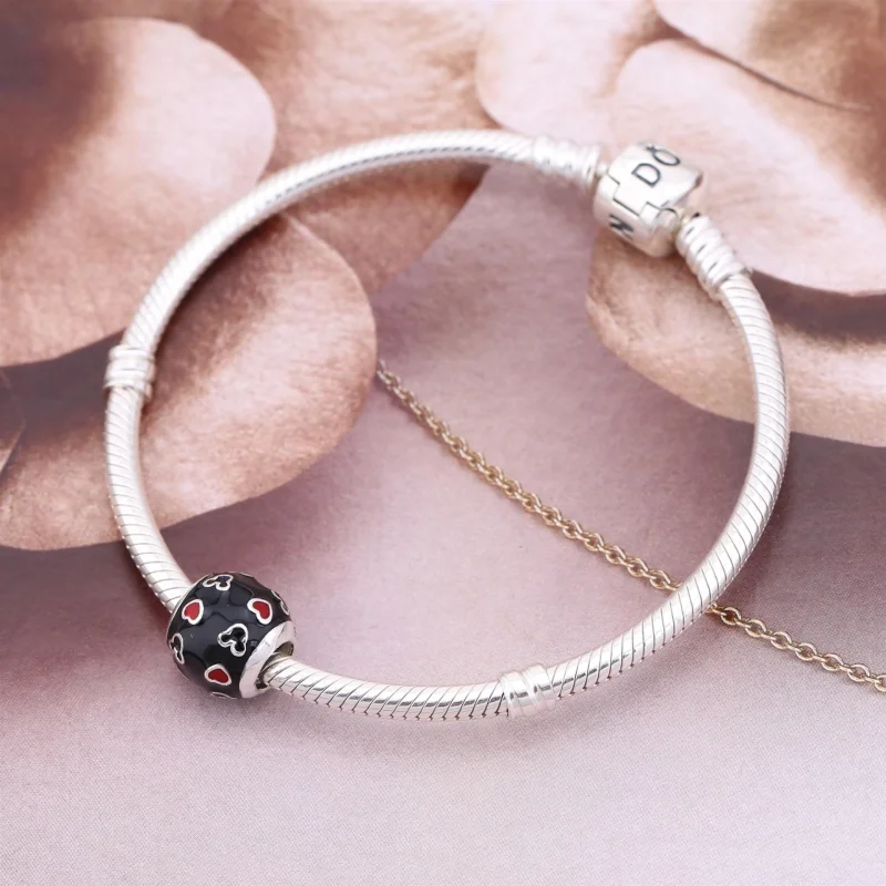 (image for) Disney, Mickey & Hearts Charm - PANDORA - View 2
