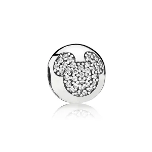 (image for) Disney, Mickey Pavé Clip Charm - PANDORA