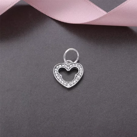 Disney, Mickey Silhouette Dangle Charm - PANDORA