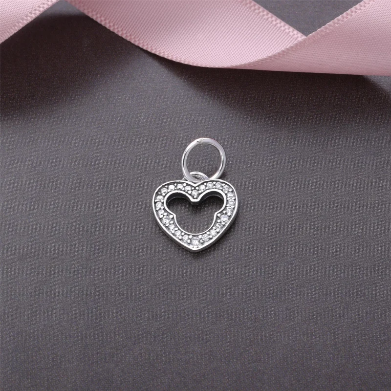 (image for) Disney, Mickey Silhouette Dangle Charm - PANDORA - View 2