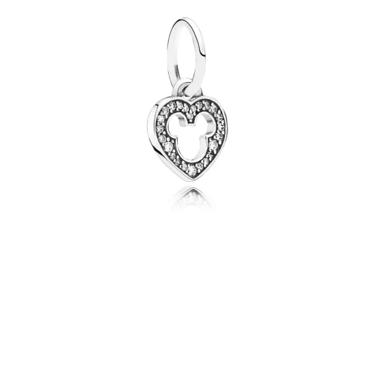 Disney, Mickey Silhouette Dangle Charm - PANDORA