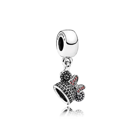 Disney Minnie Mouse "Minnie Sparkling Ear Hat" Dangle Charm - PANDORA Disney Minnie Mouse "Minnie Sparkling Ear Hat" Dangle Charm - PANDORA