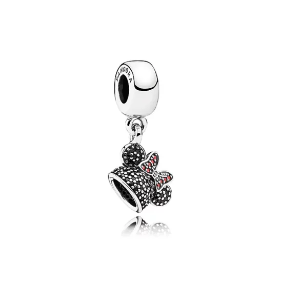 Disney Minnie Mouse \"Minnie Sparkling Ear Hat\" Dangle Charm - PANDORA