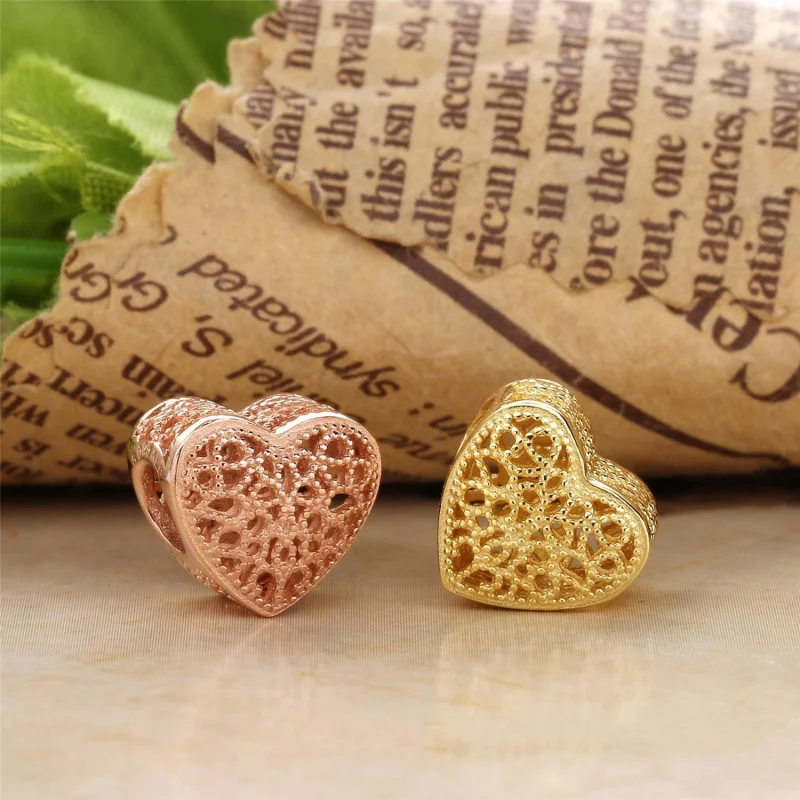 (image for) Filled with Romance Charm, PANDORA Shine™ - 767155 - View 3