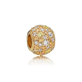 Golden Mix Pavé Charm, PANDORA Shine™ Multi-Colored CZ - 767052CSY Golden Mix Pavé Charm, PANDORA Shine™ Multi-Colored CZ - 767052CSY