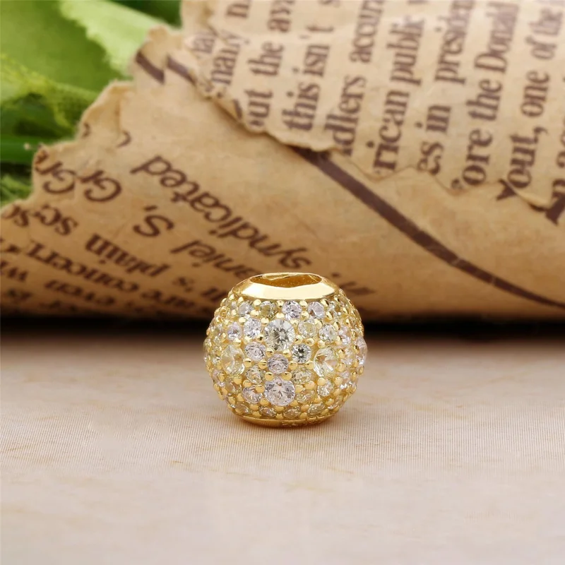 (image for) Golden Mix Pavé Charm, PANDORA Shine™ Multi-Colored CZ - 767052CSY - View 3