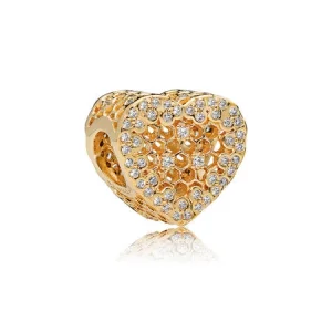 (image for) Honeycomb Lace Charm, PANDORA Shine™ - 767039CZ