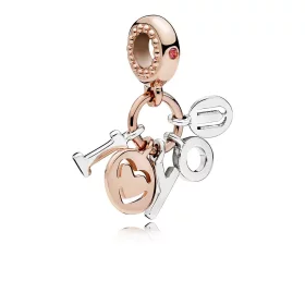 I Love You Dangle Charm, PANDORA Rose™ Red CZ - 786596CZR I Love You Dangle Charm, PANDORA Rose™ Red CZ - 786596CZR