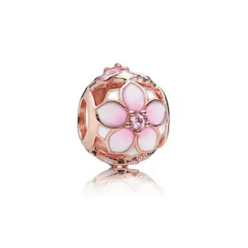 Magnolia Bloom Charm, PANDORA Rose™, Blush Pink Crystal and Mixed Enamel - 782087NBP Magnolia Bloom Charm, PANDORA Rose™, Blush Pink Crystal and Mixed Enamel - 782087NBP