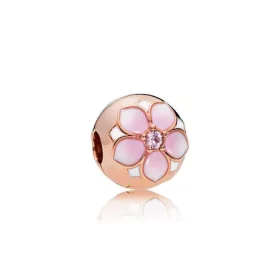 Magnolia Bloom Clip, PANDORA Rose™, Blush Pink Crystal Mixed Enamel - 782078NBP Magnolia Bloom Clip, PANDORA Rose™, Blush Pink Crystal Mixed Enamel - 782078NBP