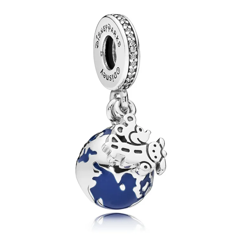 (image for) Mickey Mouse Globe Dangle Charm by PANDORA - 7501057371914P - View 2