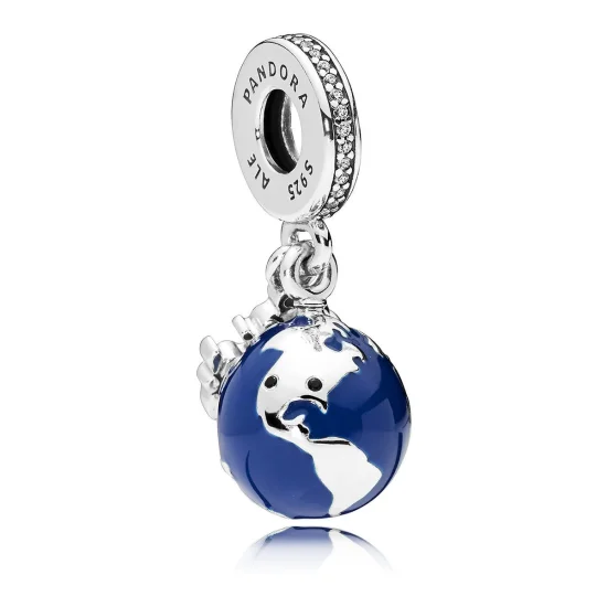 (image for) Mickey Mouse Globe Dangle Charm by PANDORA - 7501057371914P