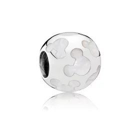 Mickey Mouse Mother of Pearl Icon Charm by PANDORA - 7501057370023P Mickey Mouse Mother of Pearl Icon Charm by PANDORA - 7501057370023P