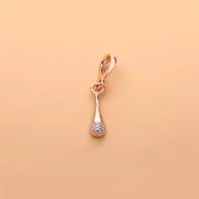Modern LovePods™ Pendant, PANDORA Rose™ & Clear CZ Dangle - 387291CZ Modern LovePods™ Pendant, PANDORA Rose™ & Clear CZ Dangle - 387291CZ