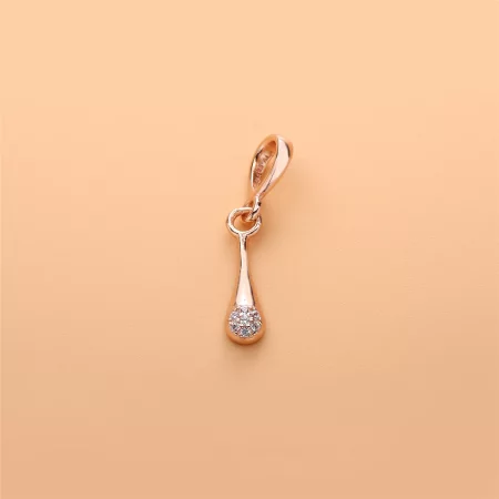 Modern LovePods™ Pendant, PANDORA Rose™ & Clear CZ Dangle - 387291CZ