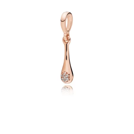 Modern LovePods™ Pendant, PANDORA Rose™ & Clear CZ Dangle - 387291CZ