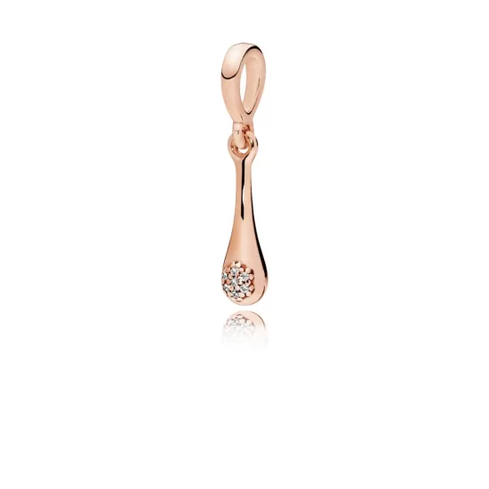 Modern LovePods™ Pendant, PANDORA Rose™ & Clear CZ Dangle - 387291CZ