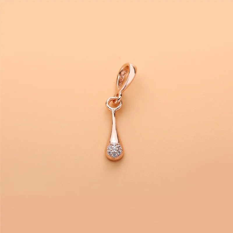 (image for) Modern LovePods™ Pendant, PANDORA Rose™ & Clear CZ Dangle - 387291CZ - View 2