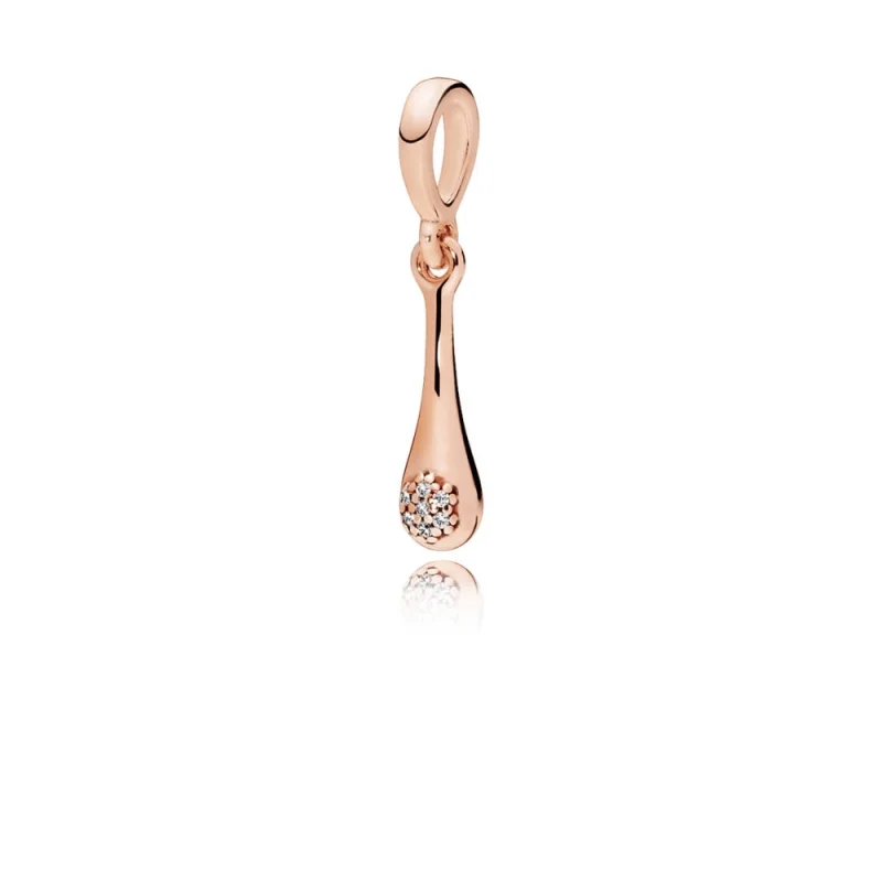 (image for) Modern LovePods™ Pendant, PANDORA Rose™ & Clear CZ Dangle - 387291CZ - Product Image
