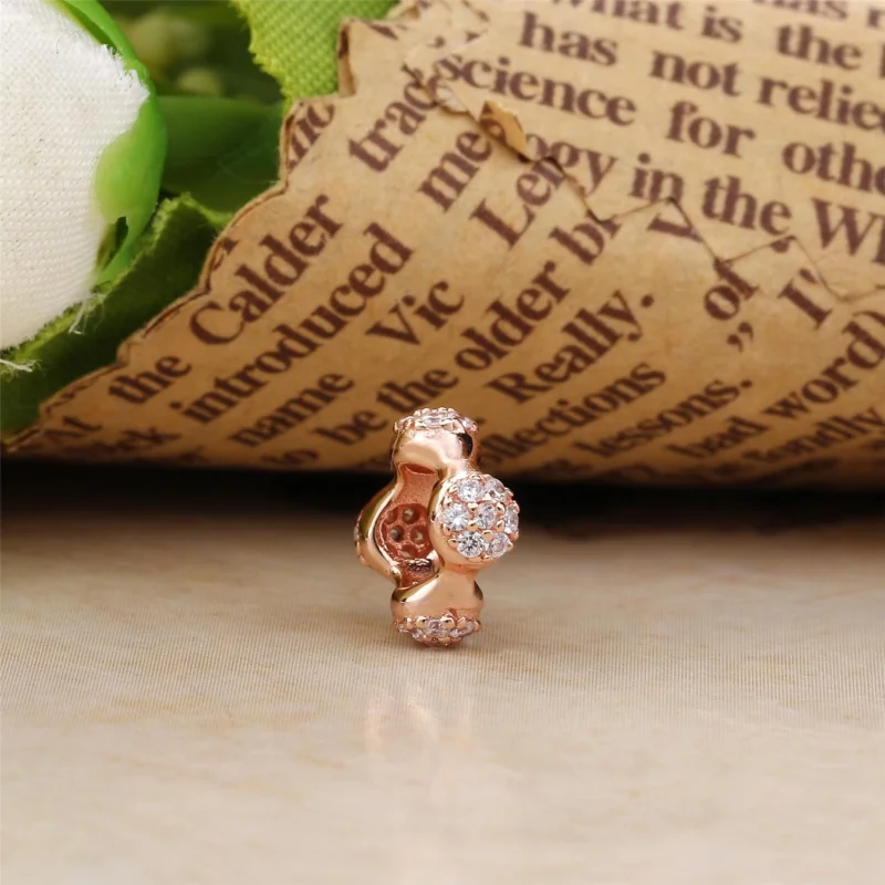 (image for) Modern LovePods™ Spacer, PANDORA Rose™ & Clear CZ - 787292CZ - View 2