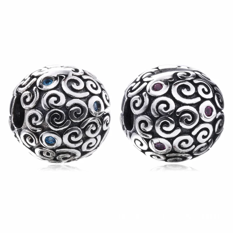 (image for) PANDORA Abstract Swirl Clip - 790962CZB - View 3