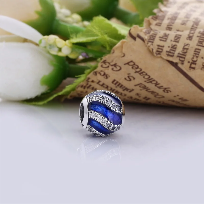 (image for) PANDORA Adornment Charm, Translucent Red Enamel Clear CZ - 791991EN07 - View 3