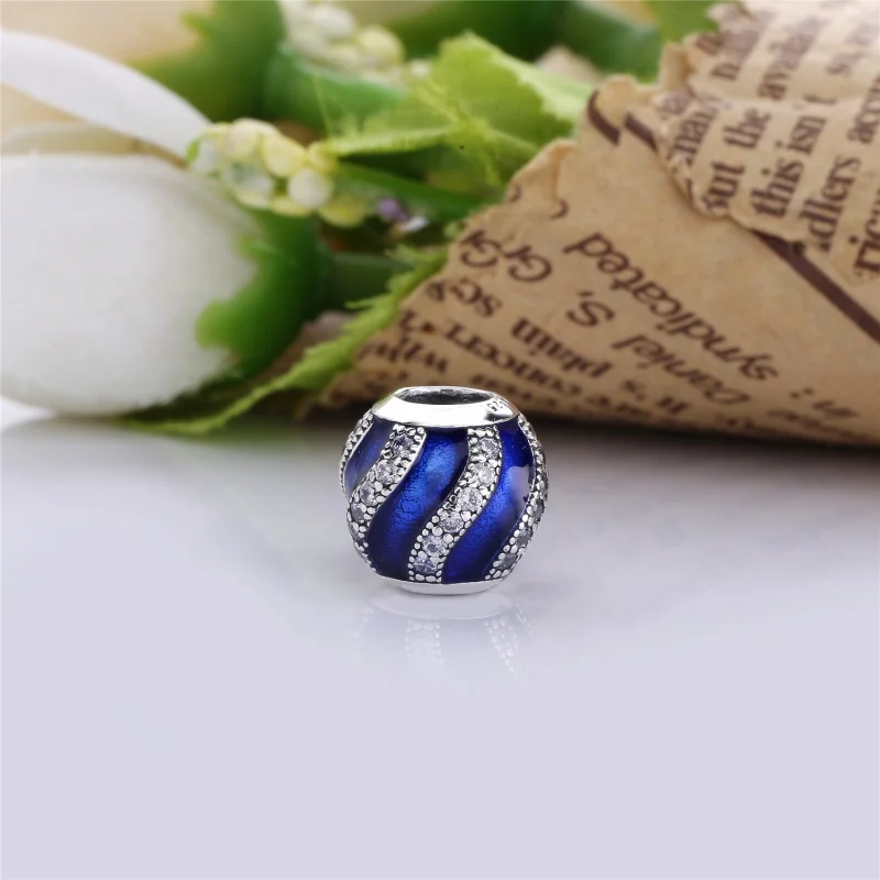 (image for) PANDORA Adornment Charm, Translucent Red Enamel Clear CZ - 791991EN07 - View 4