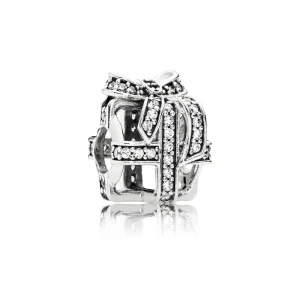 (image for) PANDORA All Wrapped Up, Clear Cz Charm - 791766CZ