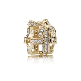 PANDORA All Wrapped Up Gift Openwork Charm - 750839CZ PANDORA All Wrapped Up Gift Openwork Charm - 750839CZ
