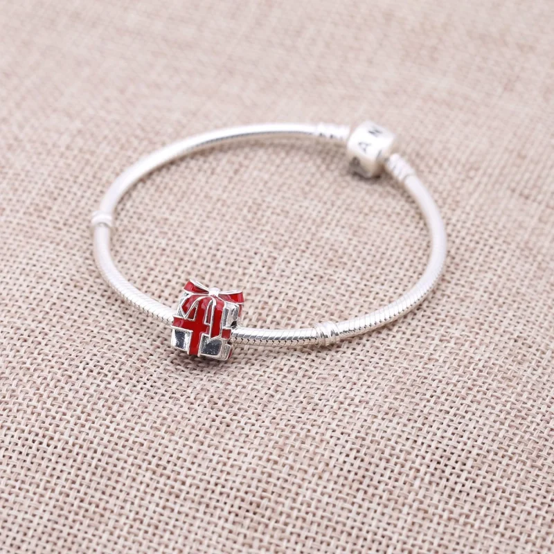 (image for) PANDORA All Wrapped Up In Pandora Charm - 791132EN24 - View 3