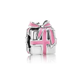 PANDORA All Wrapped Up In Pandora Charm - 791132EN24 PANDORA All Wrapped Up In Pandora Charm - 791132EN24