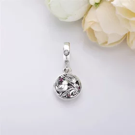 PANDORA Always By Your Side Dangle Charm, Multi-Colored CZ & Purple Enamel - 797671CZRMX PANDORA Always By Your Side Dangle Charm, Multi-Colored CZ & Purple Enamel - 797671CZRMX