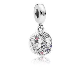 PANDORA Always By Your Side Dangle Charm, Multi-Colored CZ & Purple Enamel - 797671CZRMX PANDORA Always By Your Side Dangle Charm, Multi-Colored CZ & Purple Enamel - 797671CZRMX
