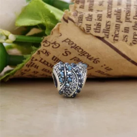 PANDORA Aqua Heart Charm, Aqua London Blue Crystals Clear CZ - 797015NABMX PANDORA Aqua Heart Charm, Aqua London Blue Crystals Clear CZ - 797015NABMX