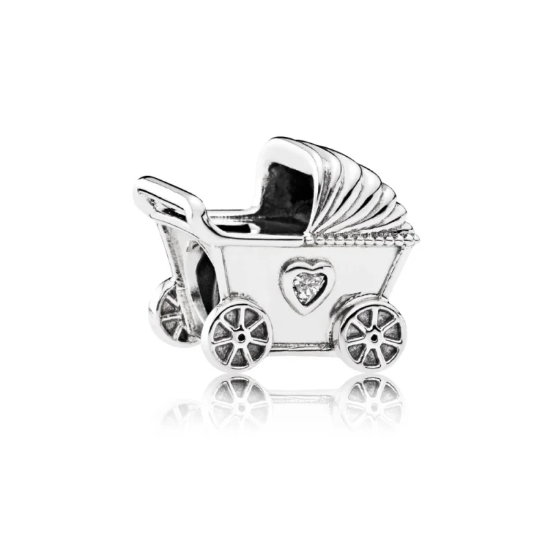 (image for) PANDORA Baby's Pram, Clear CZ Charm - 792102cz - Product Image