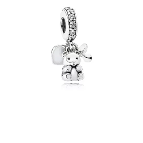 PANDORA Baby Treasures with Clear CZ Dangle - 792100CZ PANDORA Baby Treasures with Clear CZ Dangle - 792100CZ