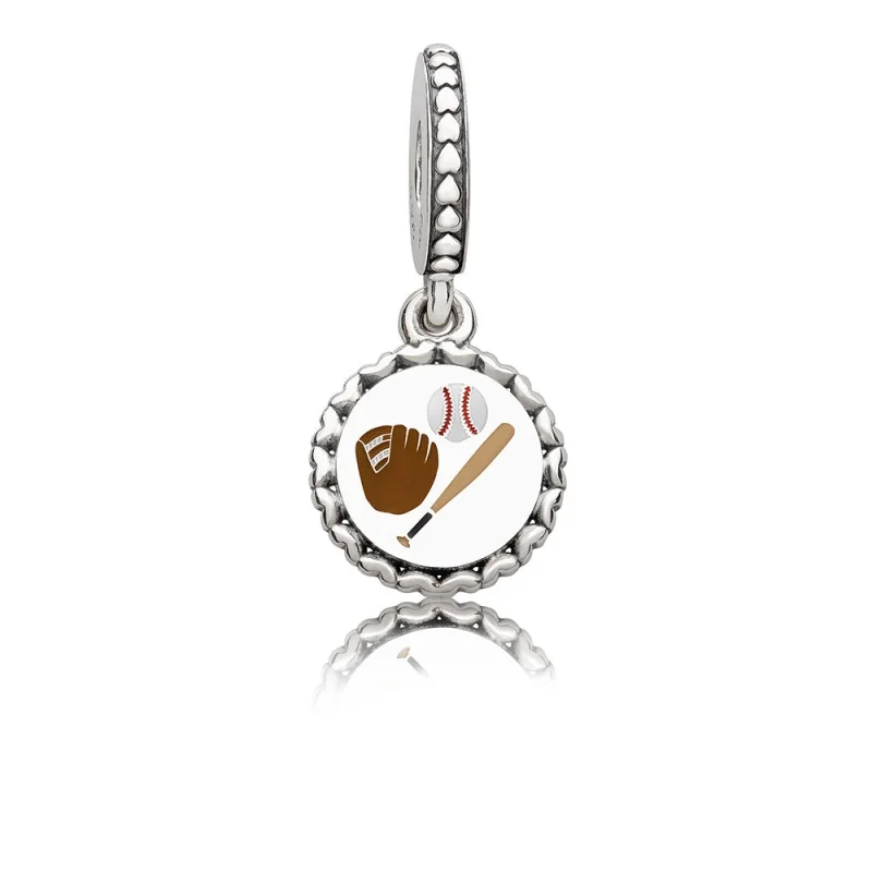 (image for) PANDORA Baseball Dangle Charm, Mixed Enamel - ENG792018_17 - Product Image