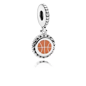 PANDORA Basketball Dangle Charm, Mixed Enamel - ENG792018_18 PANDORA Basketball Dangle Charm, Mixed Enamel - ENG792018_18