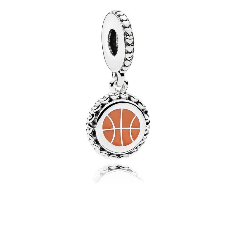 (image for) PANDORA Basketball Dangle Charm, Mixed Enamel - ENG792018_18 - Product Image