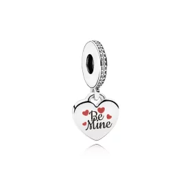 PANDORA Be Mine Dangle Charm, Burgundy & Black Enamel - ENG792017CZ_4 PANDORA Be Mine Dangle Charm, Burgundy & Black Enamel - ENG792017CZ_4