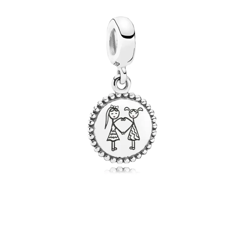 (image for) PANDORA Besties Dangle Charm - ENG791169-35 - Product Image