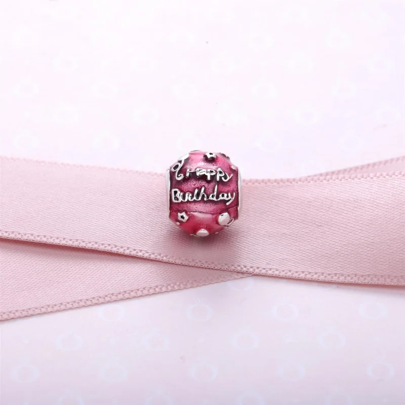 (image for) PANDORA Birthday Celebration Charm - 791983EN117 - View 3