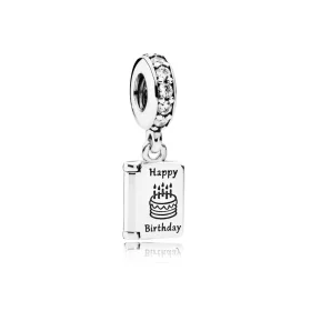 PANDORA Birthday Wishes Pendant Charm - 791723CZ