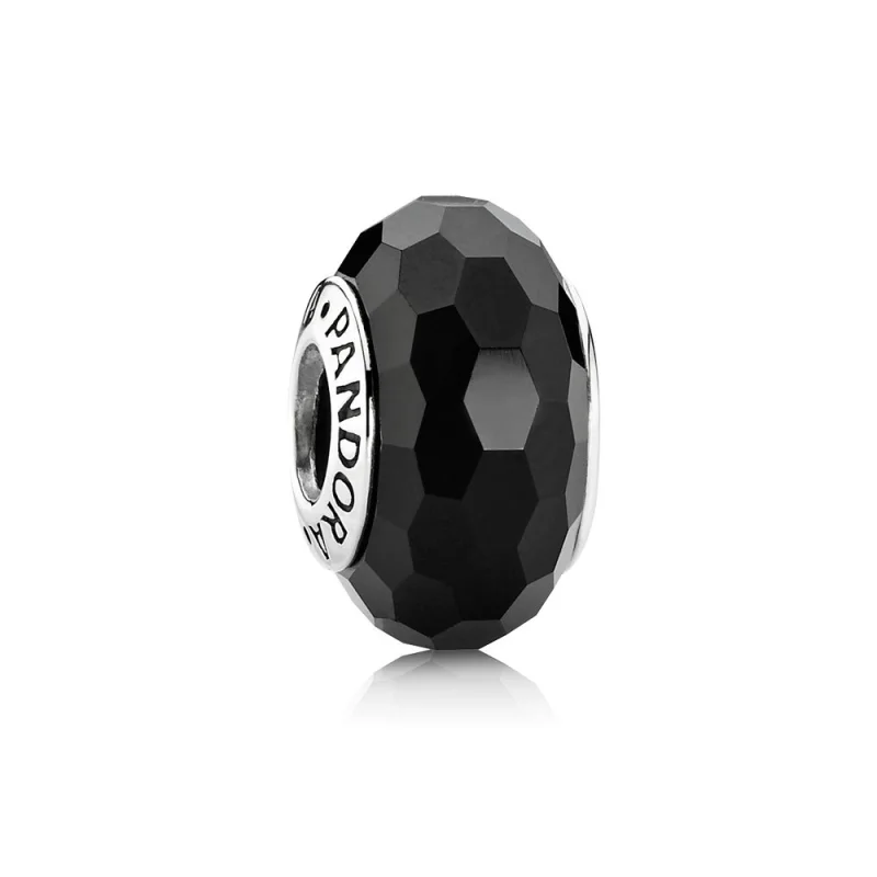 (image for) PANDORA Black Faceted Murano Bead Charm - 791069 - Product Image