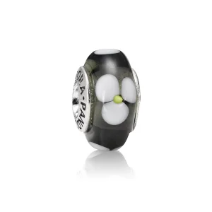 (image for) PANDORA Black Flower Murano Charm - 790604