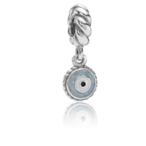PANDORA Blue Dangle Eye Dangle Charm - 790529EB (image for) PANDORA Blue Dangle Eye Dangle Charm - 790529EB
