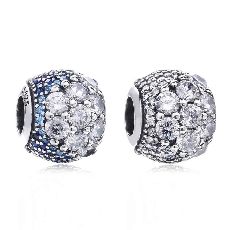 (image for) PANDORA Blue Enchanted Pavé Charm, Blue Clear CZ - 797032NABMX - View 2
