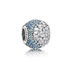 PANDORA Blue Enchanted Pavé Charm, Blue Clear CZ - 797032NABMX PANDORA Blue Enchanted Pavé Charm, Blue Clear CZ - 797032NABMX