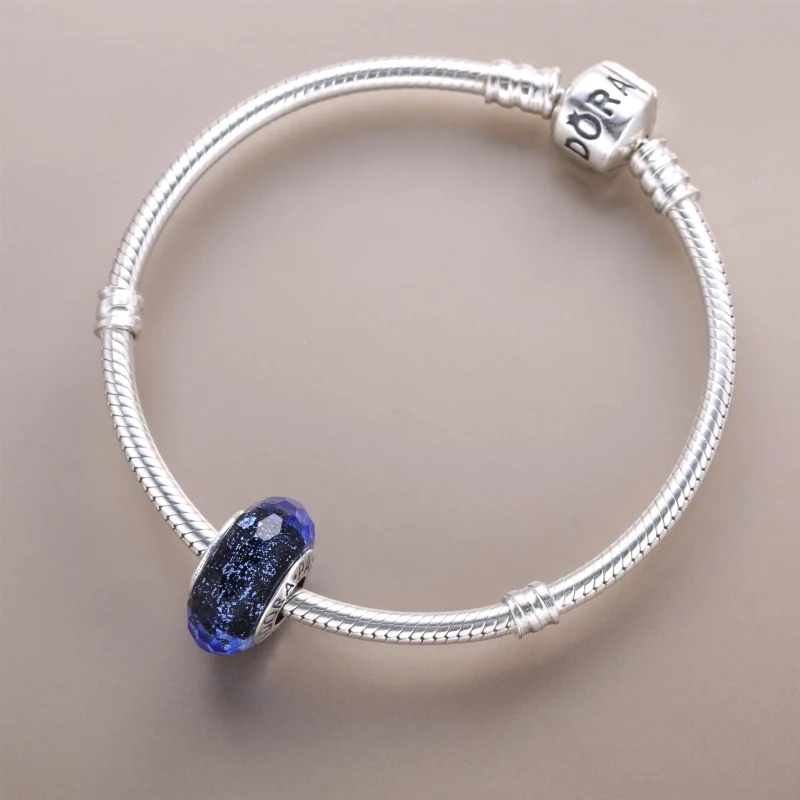(image for) PANDORA Blue Fascinating Iridescence Charm - 791646 - View 4